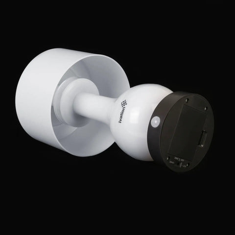 Six LED Battery Operated Motion Sensing Table Lamp With Dual Zone Lighting For Body, Shade, Or Both, Adapter Not Included, side view