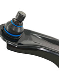 Close-up of ball joint on 2-Piece Front Lower Control Arm Set With Ball Joint And Bushing Assembly For 2007-2012 Nissan Sentra