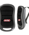 Three Button Garage Door Opener Remotes 2 Pack For Genie Intellicode Openers Model G3T-R black remotes with visor clip