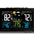 Wireless Color Weather Station With Mold Indicator For Home Use Indoor Outdoor Temperature And Humidity Monitor Real Time Forecast Color LCD Display With Trend And Min Max Mold Risk Alerts Black
