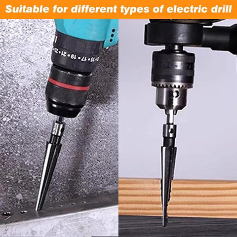 Bridge Pin Hole Tapered Reamer Set With Two T Handle Chamfer Reamers used in drills on metal and wood surfaces