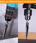 Two Pack Guitar Bridge Pin Reamer Set With T Handle For Precise Pin Holes 6 Fluted Tapered Chamfer Reamers in electric drills