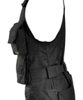 Allround Work Tool Vest For Men With Tons Of Pockets, Built Tough Utility Vest With Adjustable Side Fit, Black XXL, side view