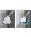 Manual Filament Feeder Adapter For BambuLab P1P P1S X1 X1C A1 AMS Lite Dryer Box in use with PTFE tubes for smooth feeding