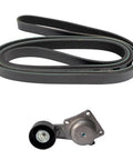 Heavy Duty Serpentine Belt And Tensioner Assembly Kit Compatible With 2007-2009 Ford Expedition F-150 Lincoln Mark LT Navigator Accessory Drive Replacement Part, belt and tensioner