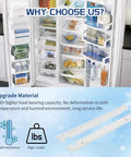 Upgraded Fridge Crisper Drawer Slide Rail Kit No Sweat Install Heavy Duty Straight Swap Replacement For Quick Kitchen Refresh And Easy Home Organization with cold-resistance feature.