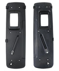 Front and back view of Center Console Lid Bracket Armrest Base for Dodge Durango Dakota and Mitsubishi Raider 2001 2007