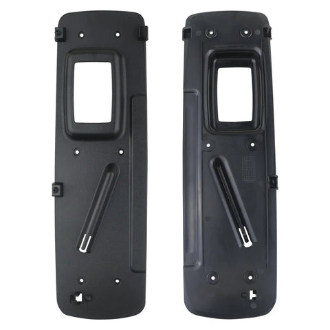 Front and back view of Center Console Lid Bracket Armrest Base for Dodge Durango Dakota and Mitsubishi Raider 2001 2007