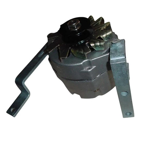Premium Slick 12 Volt Alternator Conversion Kit Generator To Alternator Swap Includes Resistor For Ford New Holland Naa Jubilee Tractor close-up view showing mounting brackets and alternator components.