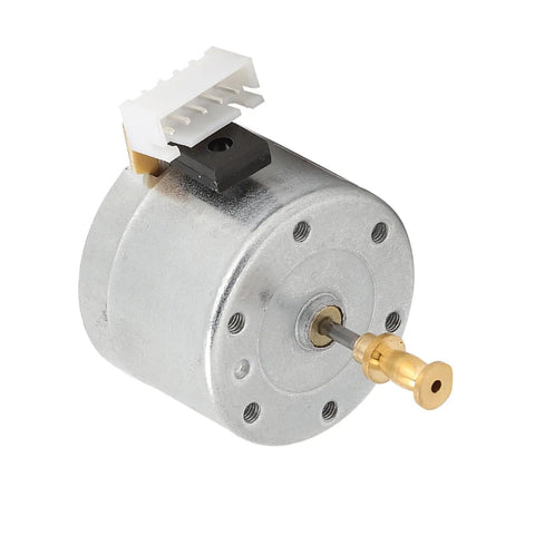 Smooth Running 3 Speed Turntable Motor Replacement, DC 12V Brush Electric for Record Player, showing a small silver motor.