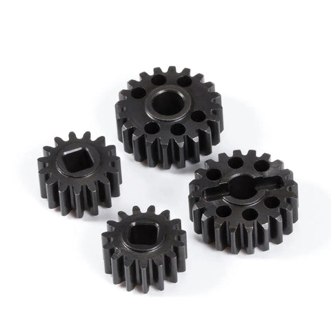 Heat Treated Steel Portal Overdrive Gear Set 15T and 20T for Axial 1 by 10 Capra F9 SCX10 III AR45 Portal Axle 36 Percent Overdrive