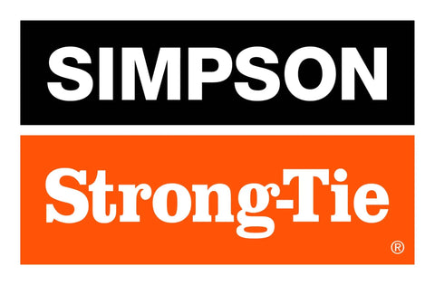 Logo of Simpson Strong-Tie company in black and orange colors.