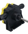 Black and yellow Heavy Duty Drill Pump For Oil And Fluids That Works With Any Drill Electric Air Or Cordless Not For Gasoline Ideal For DIY