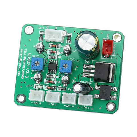 Dual Channel VU Meter Panel With Warm Back Light For Recording And Audio Level Monitoring, Driver Board Included, L GND R Input Terminals For Left Right Channels, 12V 15V Power Supply Ready, Smooth Gain Readouts For DJs And Producers, PCB board