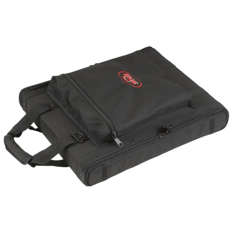 1U Soft Rack Case On The Go For Wireless Gear With Steel Rails And Heavy Duty Zippers, Shoulder Straps, 600D Nylon Exterior