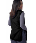 Unisex Cobbler Aprons 3 Pack Black Durable Work Apron With Deep Front Pockets Self Trim Binding Classic Fit 27.5 Inches Long