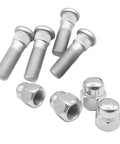8 Piece M12x1.25 Wheel Hub Bolt Stud And Nut Set For Cars Steel Chrome Lug Kit With Lug Nuts Replacement OEM 28171AJ000 28365FE001