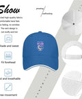 Women's Breathable Sports Hat Blue Cap With Front Artwork, Lightweight Soft Comfort Fit For Running, Hiking, And Everyday Wear