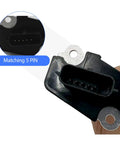 Close-up of Nissan Infiniti Mass Air Flow Sensor MAF OE Replacement 22680-7S000 showing 5-pin connector
