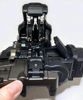Professional Grade Fiber Optic Cutting Tool Featuring A Killer 28 Facet Blade That Slashes Through Up To Eighty Thousand Cuts Easy Wear Resistant Build Keeps It Rock Solid For Daily Single Dual Or Ribbon Fiber Installation Runs, showing detailed angle of the precision mechanism.