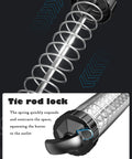 Electric Grease Gun For Industrial Use And Auto Maintenance showing tie rod lock mechanism with spring and outlet