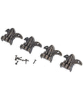 Antique Style Box Feet Set Of 12 For Jewelry Boxes And Wooden Cases, Metal Corner Protectors With Screws, DIY fittings shown