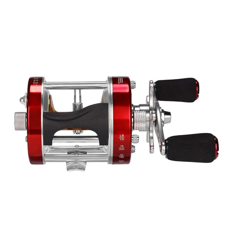 Rover Round Baitcasting Reel for Right Handed Anglers With CNC Spool, Thick Aluminum Side Plates, Brass Gears, Rover40