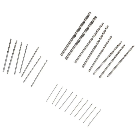 Micro Drill Bit Set For Jewelry And Watches, Precision Straight Shank Mini Bits For Power Tools displayed on a white background