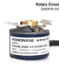 Top Notch 2500P R 5VDC EI35E9 2500 Series Servo Motor Encoder front view showing model details