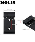 Din Rail Mount Clip 1.02 Inch Wide Universal Snap In Bracket 10 Pack Black Aluminum Alloy Relay Clip For 35mm DIN Rails