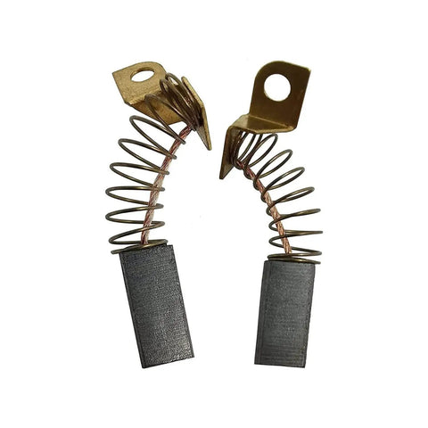 Pro Grade Carbon Motor Brushes For Porter Cable Pc7800 Drywall Sander 4Pc Replacement Set with spring and contact points.