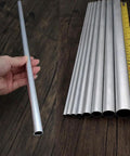 Side view of Sixteen Inch Aluminum Round Tubing 1/2 Inch Outer Diameter 1mm Wall Thickness 6063 Aluminum Hollow Seamless Straight Tubing Pack Of Four