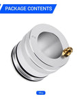 44Mm Wheel Bearing Grease Tool For Polaris RZR And Sportsman Models, Front And Rear Bearing Lubrication Tool That Lets You Grease Bearings Without Dropping The Axle, Quick Maintenance And Easy Service in silver, single piece package visible.