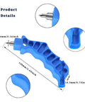 2-In-1 Drip Irrigation Hole Punch And Fitting Insertion Tool Kit with durable blue handle and dimensions