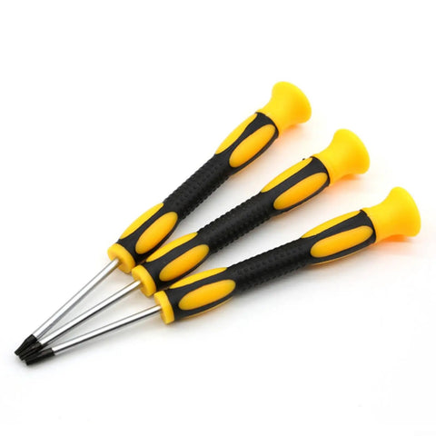 Top Tier Star Screwdriver Kit For Game Console Repair Featuring T6 T8H And T10H Bits With Center Hole Made From Hardened Steel To Safely disassemble controllers