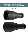 Two Pack Car Heater Hose Fittings And Quick Connect Coolant Connectors For Buick GMC Chevrolet Ford Lincoln Durable Black Hose Adapters Easy Install Leak Proof Keeps Engine Cooling Running Smooth, showcasing durable black connectors with quick install feature.
