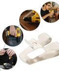 Heavy Duty Steel Belt Clip Hooks For Drill Drivers With Screws Rugged Tool Belt Clips For Secure On Site Tool Carry Rust Resistant Durable Replacement Clips That Stand Up To Tough Worksites. steel replacement clip hooks shown with drill driver use