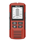Multifunction Wall Scanners Studs Finders for Homes, Red device with display, buttons, and measuring features for locating studs.