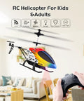 M5 RC Helicopter For Kids And Beginners With Altitude Hold, 2 Batteries For Up To 30 Minutes Of Flight, Alloy Body Indoor Remote Control Toy, One Key Takeoff And Landing With Gyro Stabilization For Easy Control flying in living room