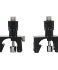 Magnetic Planer Blade Setter Jig 2 Pack With Micro-Adjustable Magnets, front view of the tool showing dual magnetic gauges and adjustments.