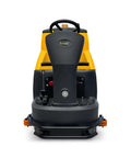 Front view of Beast Ride On Floor Scrubber For Large Spaces With A 45 Inch Cleaning Path Delivers About 70 000 Sq Ft Per Hour Dual Disc.