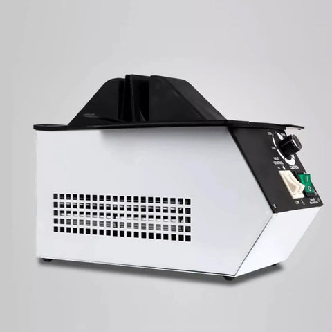 Swift 1500W Optical Eyeglasses Frame Warmer delivering precise heat adjustments, featuring a sleek white and black design.