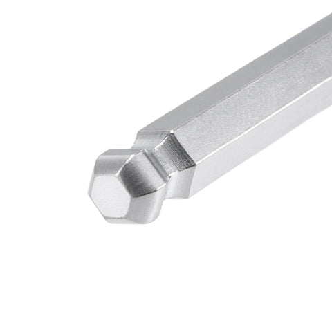 Close-up of ball end on the 12mm Hex Key Wrench, part of Ball End 12mm Hex Key Wrench Long Arm L Shaped Allen Wrench 9.72 Inch For DIY Home Projects