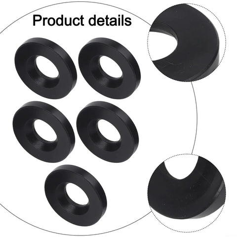 5 Pack Rubber Shock Absorbing Pads For Fitness Equipment With Vibration Dampening Anti Slip Floor Protectors, detailed view