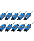 ME8166 Flexible Rod Coil Spring Actuator Momentary Limit Switch Set 10 Pieces One Color shown in lined arrangement