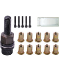 Rivet Nut Kit With Female Head M3 To M10 High Performance Mandrels for Repairing Doors and Windows DIY Tool showing contents