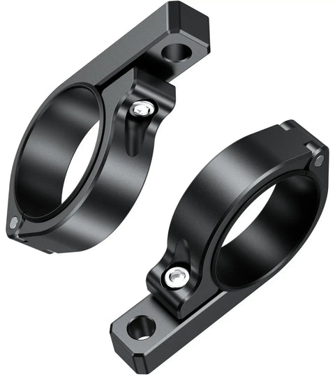 Beefy Aluminum Off Road Led Light Bar Mounts Set Of 2 For Round Rails And Roll Cages Fits 1.5, 1.75, 1.85, 2.0 And 2.1 Inch Diameter Bars