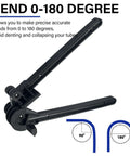 4 In 1 Tube Bender for Copper Brass Aluminum and Thin Steel Pipes with 0-180 Degree Bending Feature