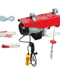 Heavy Duty PA1000 Electric Hoist 2200 Lbs Capacity Wired Remote Control with metal hook and 13ft sling for industrial use.