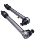 2 Pack Track Tie Rod Replacement For JCB Loader 3C 3CX 3CN 3DX 4C 4CN 4DX Fits 126-02253 126-01946, pair of metal rods